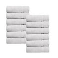 thumbnail image 6 of A1 Home Collections Solid Print 100% Ring Spun Cotton Towels & Washcloths, White, 12 Count, 6 of 6