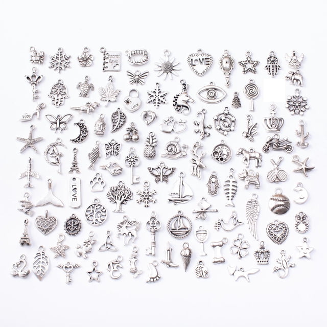100 Uds. De Animales Colgantes De Metal Para Hallazgos De Joyería Que Hacen Regalos Sunnimix colgantes del encanto