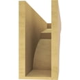 thumbnail image 4 of 6"W x 36"D x 12"H Thin Monterey Rough Cedar Woodgrain TimberThane Corbel, Primed Tan, 4 of 6