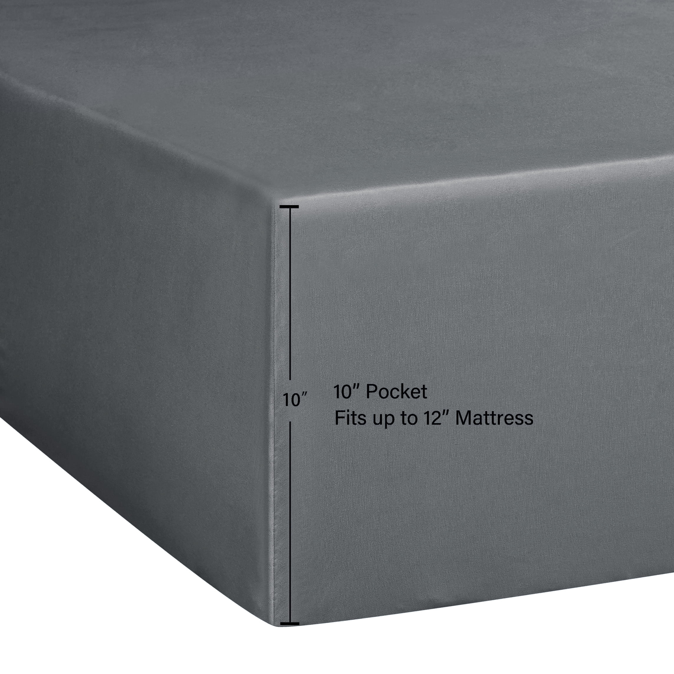 Mainstays Basic Value Microfiber Bed Sheet Set, Soothing Grey, Twin-XL, 3 Piece