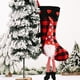 thumbnail image 1 of Christmas Supplies Heart Fluffys Hanging Leg Plaid Christmas Socks Creatives Decorative Socks Elderly Gift Socks Decorations, 1 of 9
