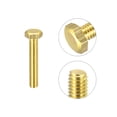 thumbnail image 4 of Unique Bargains Brass Hex Bolts, M4x25mm 5 Pack Fully Thread Grade 4.8 Machine Screws, 4 of 4