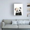 thumbnail image 2 of Lola Peacock 'Floral Baby Panda' Canvas Art, 2 of 4