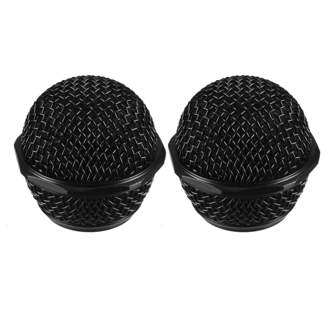 2 piezas de rejilla de malla de cabeza de micrófono de metal