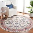 thumbnail image 2 of SAFAVIEH Astoria Tatjana Oriental Area Rug, Ivory/Rust, 6'7" x 6'7" Round, 2 of 8