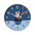 thumbnail image 2 of Reloj de pared de creativo, marco de silencioso, reloj analógico sin tictac, 8 "para oficina, habitación de niños, dormitorio, niños vitoreando Gloria Reloj de pared, 2 of 9