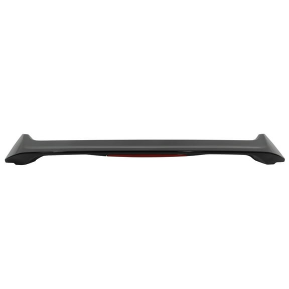 Ikon Motorsports Rear Trunk Deck Lid Spoiler Wing Lip W/LED Brake Light Exterior Auto Parts Compatible With 2006-2011 Honda Civic 8th Gen Sedan 4-Door Si Style Painted #NH731P Crystal Black Pearl ABS