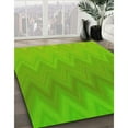 thumbnail image 3 of Ahgly Company Machine Washable Indoor Square Transitional Bright Green Area Rugs, 8' Square, 3 of 7
