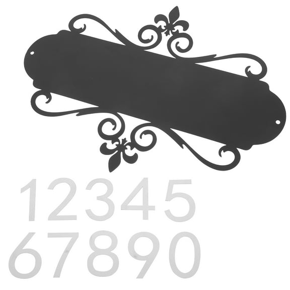 HAMPPLIES 1 Set Simple House Numbers Plaques 31.0x21.4x0.1in for Mailboxes