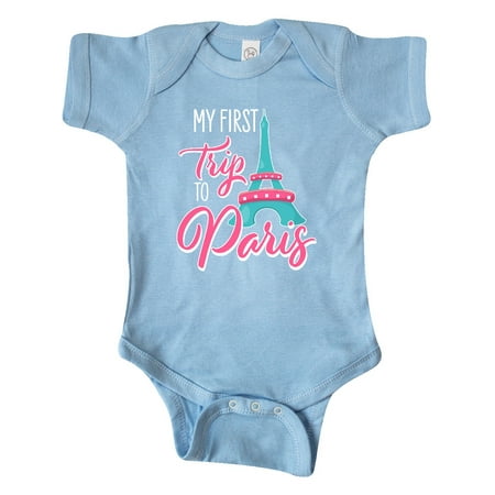 

Inktastic My First Trip to Paris Gift Baby Boy or Baby Girl Bodysuit