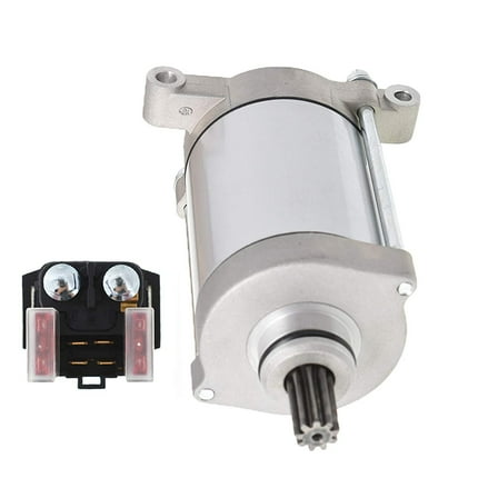 EPOTOOR Starter & Relay Solenoid for Yamaha Rhino 660 YXR660 2004 2005 2006