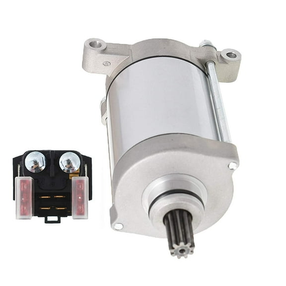 EPOTOOR Starter & Relay Solenoid for Yamaha Rhino 660 YXR660 2004 2005 2006