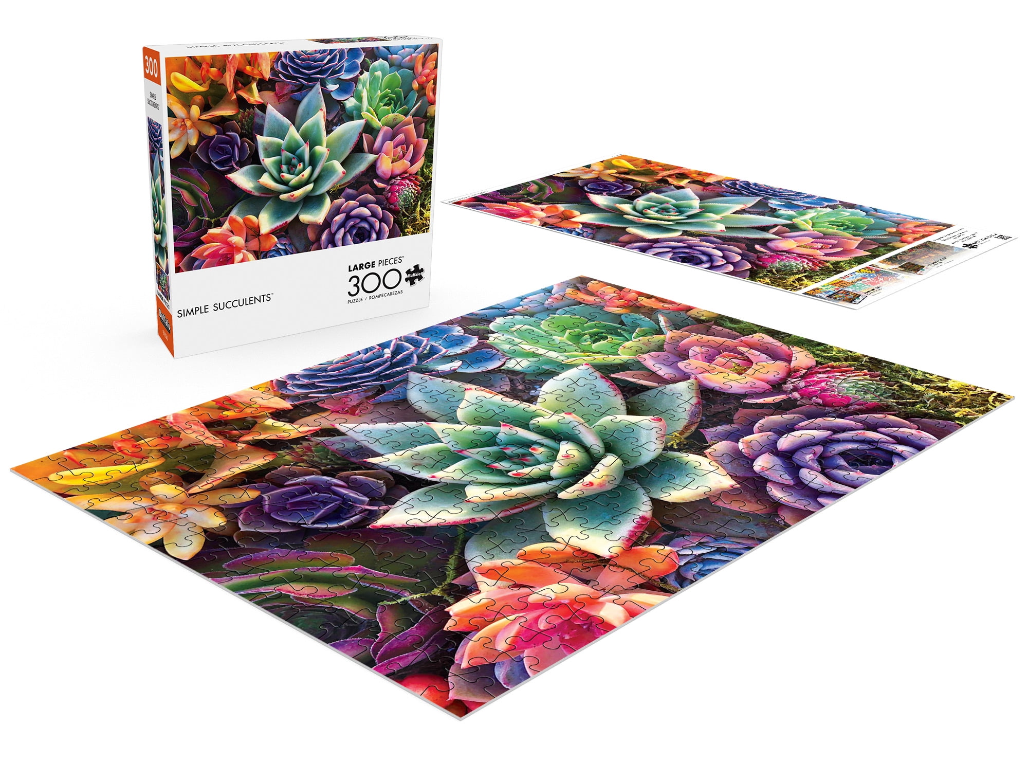 Buffalo Games 300-Large Pieces Simple Succulents Interlocking Jigsaw Puzzle