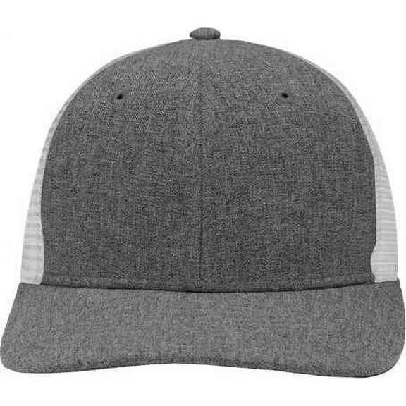 Sportsman SP1650 Modern Six-Panel Trucker Fit Cap - Heather Black White