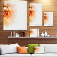 thumbnail image 3 of Orange Rose Flower Watercolor - Flower Artwork on Canvas, 3 of 4