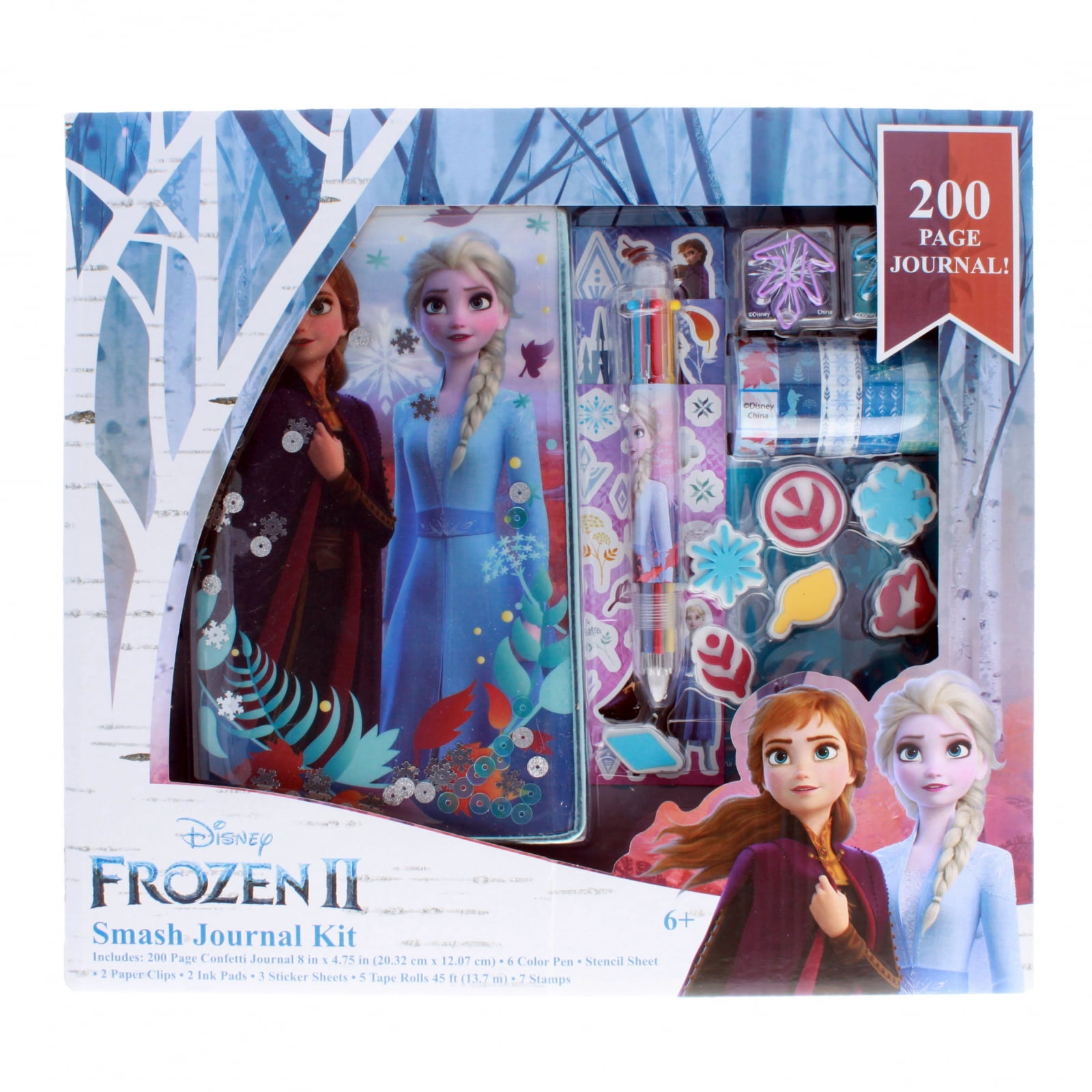 DISNEY FROZEN  DIARY & ACTIVITY SET WITH STICKERS STAMPS & GLITTER