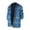 #009-Blue, variant on Men's Hooded Shirt Jacket Thick Plaid Flannel Shirts Quilted Lined Long Sleeve Winter Cotton Coat with Pockets