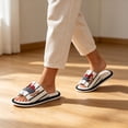 thumbnail image 2 of ichuanyi Fuzzy Open Toe Slippers for Women Indoor Cozy Fluffy Ladies Slippers, Cute Dachshund Winter Bedroom House Shoes Slip On Slides Sandal, 2 of 8