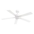 thumbnail image 5 of 52" Modern White 	Reversible DC Motor Ceiling Fan with Light and Remote for Bedroom and Dining Room, 5 of 9