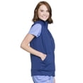 thumbnail image 6 of Workwear Revolution Men & Women Medical Scrubs Vest Zip Front Knit WW520, XS, Navy, 6 of 6