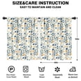 thumbnail image 2 of Blackout Kids Curtains,Pioneer Flower Floral Print Pattern Childrens Insulated Curtains Set Of 2,Bedroom Essentials,Toddler Room Decor 42"x54", 2 of 5