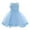 Sky Blue, variant on Godom Little Girls Dress Spring Summer Cotton Sleeveless Sundress Tween Kid Off Shoulder Dresses