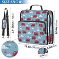 thumbnail image 2 of FORMRS Zipper Binder with Shoulder Strap 2-inch Ring 500 Sheet Capacity File Bag, Red Truck Pattern, 2 of 5