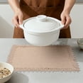 thumbnail image 4 of Unique Bargains Farmhouse Placemats 6pcs Jute Placemats Light Brown 17.7"x11.8", 4 of 6