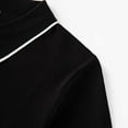 thumbnail image 6 of JWZUY Men's Solid Color Block Casual Zip V-Neck Short Sleeve Lapel Collar Blouse Tops - Cozy Summer Shirts Black 3XL, 6 of 9
