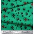 thumbnail image 3 of Soimoi Green Cotton Duck Fabric Fish Ocean Print Fabric by Yard 42 Inch Wide, 3 of 3