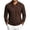 03#Coffee, variant on Casual Long Sleeve Polo Shirts For Men Solid Color Waffle Knit Chest Pocket Business Golf Tops
