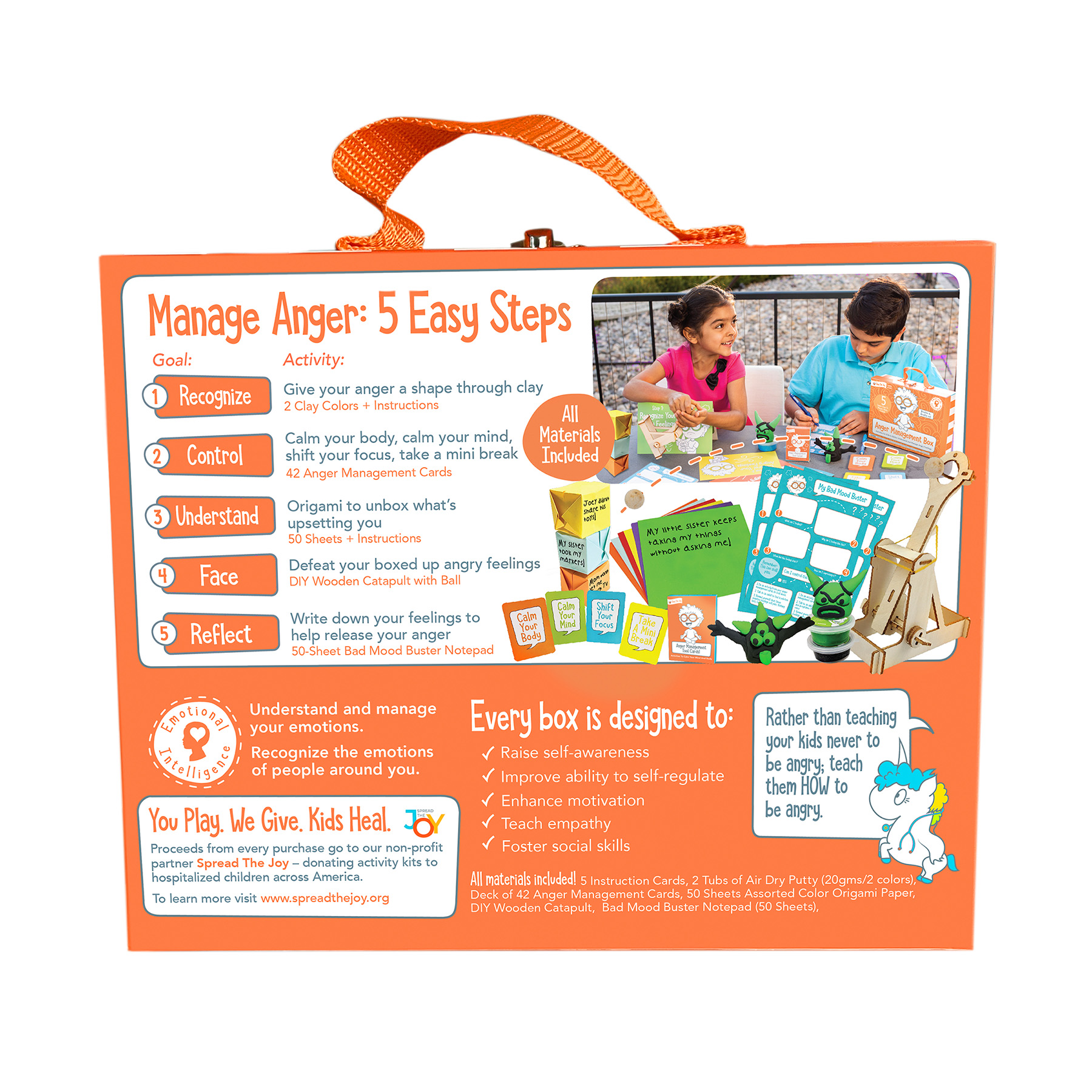 Open the Joy Anger Management Box, Activities for Kids
