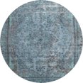 thumbnail image 2 of Addison Rugs Mayfield Premium Machine Washable Traditional Global Blue Round Rug, 8' x 8', 2 of 6