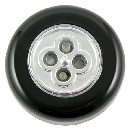 - Battery Power Touch Light Cordless Stick Night Light Tap Touch Lamp (4 LED ,Black)