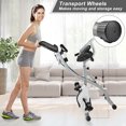 thumbnail image 6 of Wonder Maxi Folding Upright Exercise Bike Stationary Cycling Bike up to 441 lbs for ​Home Gym (Black), 6 of 7