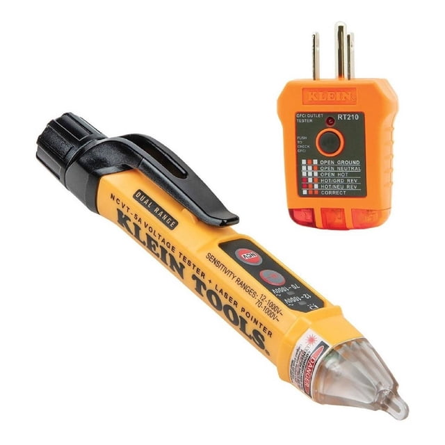 Kit Electrico Probador Voltaje Y Polaridad 1000v Klein Tools NCVT5KIT