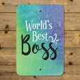 thumbnail image 4 of World's Best Boss Home Business Office Sign - Plastic - 12" x 8" (30.5 cm x 20.3cm), 4 of 6