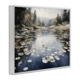 thumbnail image 2 of Stupell Industries Coastal Still Pond with Morning Reflections White Framed Giclee Art, 30 x 24, by Franklyn Gregory, 2 of 8