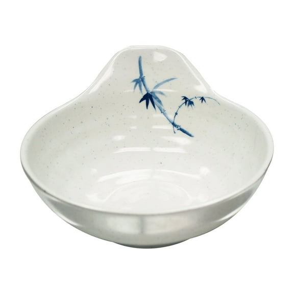 Excellante Blue bamboo melamine dinnerware collection 6 oz, 4 1/2" saucer, comes in dozen