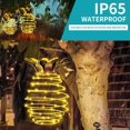 thumbnail image 5 of 1 paquete de 60 luces LED solares de piña para exteriores, luces solares colgantes, luces solares con asas, luces LED de alambre de cobre para exteriores, impermeables, decoración de jardín, luces co JAMW Sencillez, 5 of 5