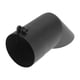 thumbnail image 1 of Punta de escape hacia abajo de acero inoxidable T304 de 3.5" ID de Unique Bargains, 9.1 pulgadas de largo, negra, 1 of 7