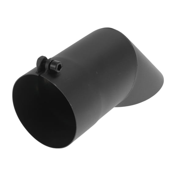 Unique Bargains 3.5" ID Inlet T304 Stainless Steel Turn Down Exhaust Tip 9.1inch Long Black