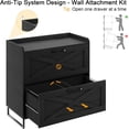 thumbnail image 5 of Conate 2 Drawer Farmhouse File Cabinet, Lateral Filing Cabinet with Charging Station for Home Office, Letter / Legal / A4 Size Hanging Files, 5 of 7