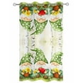 thumbnail image 2 of nqOlkjepod Outdoor Curtains for Patio Waterproof, Cute Green Gnomes Outdoor Privacy Panels Grommet, Flowers Forest Heart Vintage Blackout Outside Curtains for Porch/Cabana/Pergola 54"x84", 1 Panel, 2 of 8