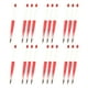 thumbnail image 1 of 20 piezas de Bolígrafos rebordeables imprimibles Hugo para mujeres y niñas Rojo, 1 of 10