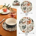 thumbnail image 3 of SKYSONIC 2 Pieces Cute Woodland Animals Trivet Mat Pot Holders Set, Hot Pads Potholder Cotton for Kitchen Weave Pot Mat Cooking Baking Decor Home, 3 of 7