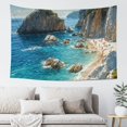 thumbnail image 6 of Creowell Beach Rocks People Tapestry Home Decor 100% Polyester Wall Art 60x40in, 6 of 7