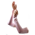 thumbnail image 1 of Ladies Fingerless Satin Opera Gloves, Lt Pink, 1 of 1
