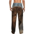 thumbnail image 3 of Fotbe Yak Men's Pajama Pants,Sleepwear Pants,Pj Bottoms Drawstring And Pockets-Small, 3 of 9