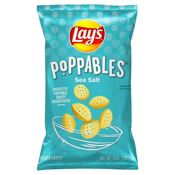 Lays Poppables Potato Snacks Sea Salted, 5 Oz Packaging May Vary - Pack of 2